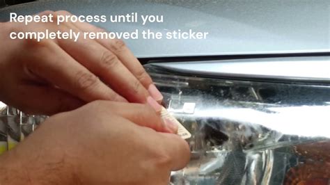 rfid sticker removal|remove rfid sticker from headlights.